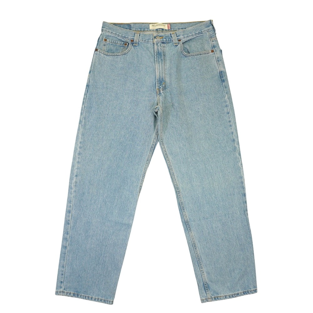 Vintage Levis 550 Relaxed Fit Jeans Mens 36x30 Light Wash Denim Tapered Leg Y2K